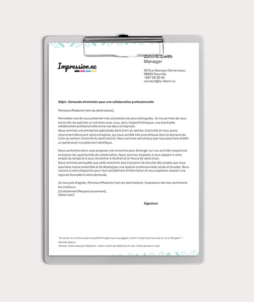 Entêtes de lettres
